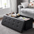 Mod Leather Footstool